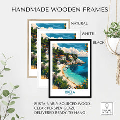 Brela Travel Poster - Croatia-This Art World