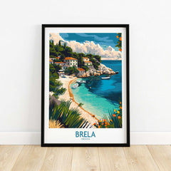 Brela Travel Poster - Croatia-This Art World