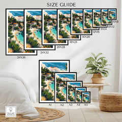 Brela Wall Art Print - Croatia Travel Poster-This Art World
