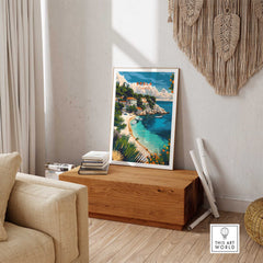 Brela Wall Art Print - Croatia Travel Poster-This Art World