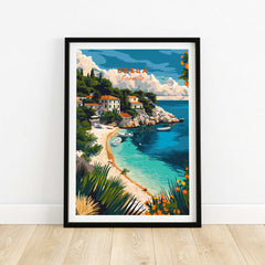 Brela Wall Art Print - Croatia Travel Poster-This Art World