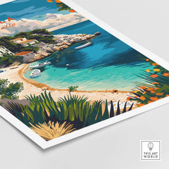 Brela Wall Art Print - Croatia Travel Poster-This Art World