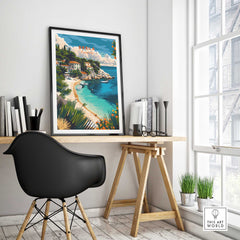 Brela Wall Art Print - Croatia Travel Poster-This Art World