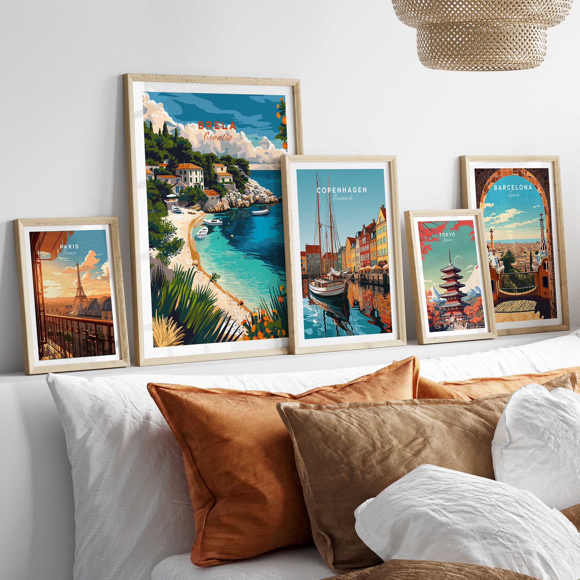 Brela Wall Art Print - Croatia Travel Poster-This Art World
