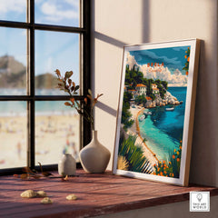 Brela Wall Art Print - Croatia Travel Poster-This Art World