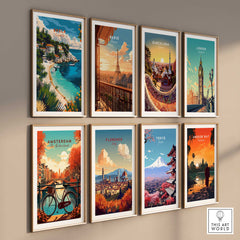 Brela Wall Art Print - Croatia Travel Poster-This Art World