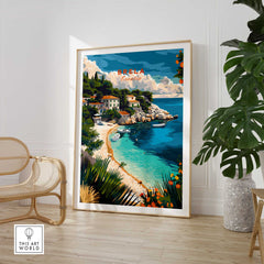 Brela Wall Art Print - Croatia Travel Poster-This Art World