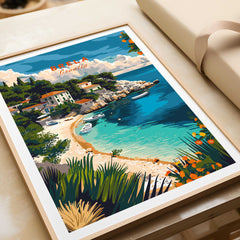 Brela Wall Art Print - Croatia Travel Poster-This Art World