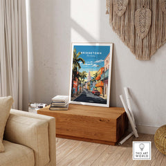 Bridgetown Barbados Travel Poster part of our best collection or travel posters and prints - This Art World