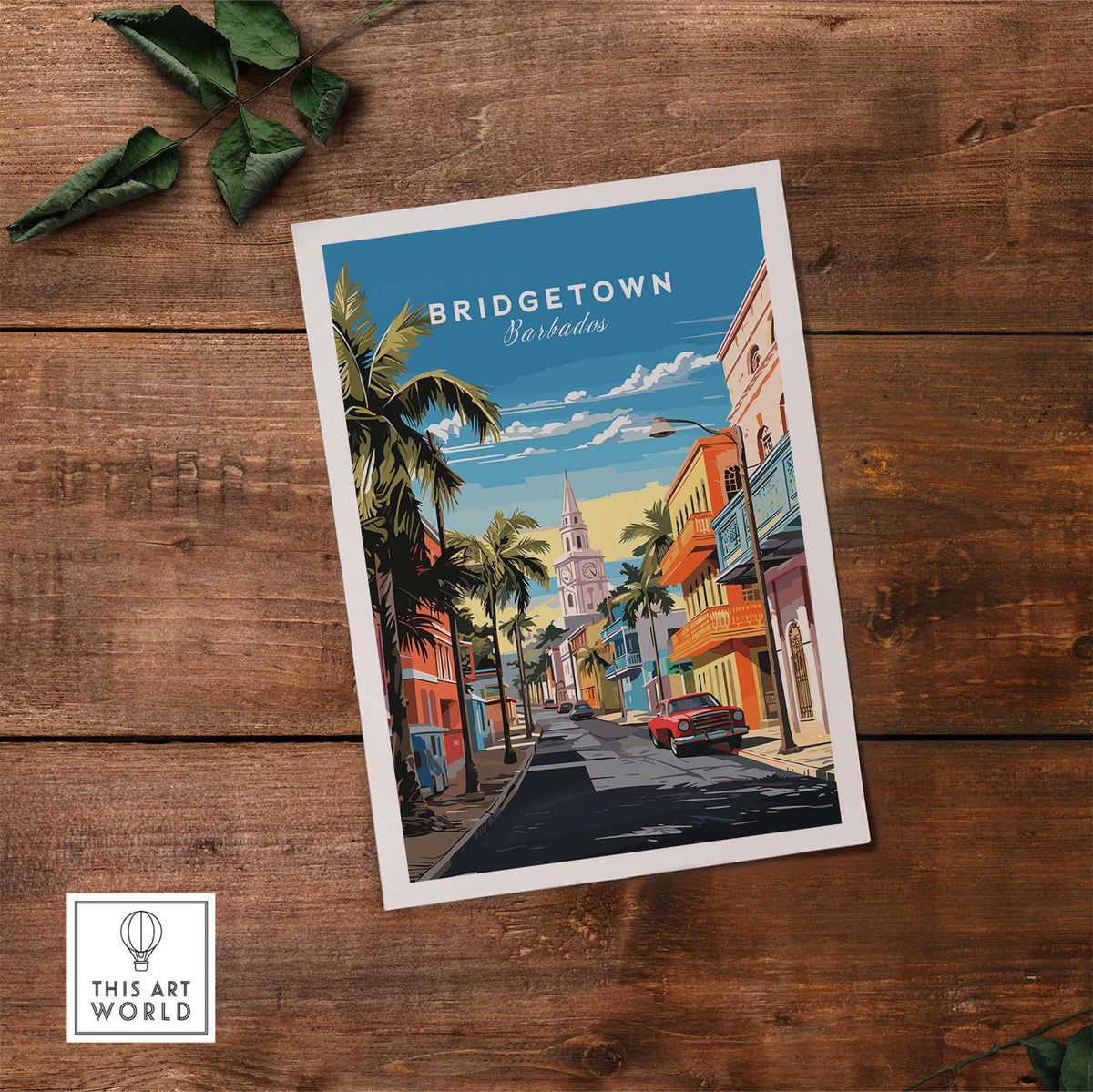Bridgetown Barbados Travel Poster part of our best collection or travel posters and prints - This Art World