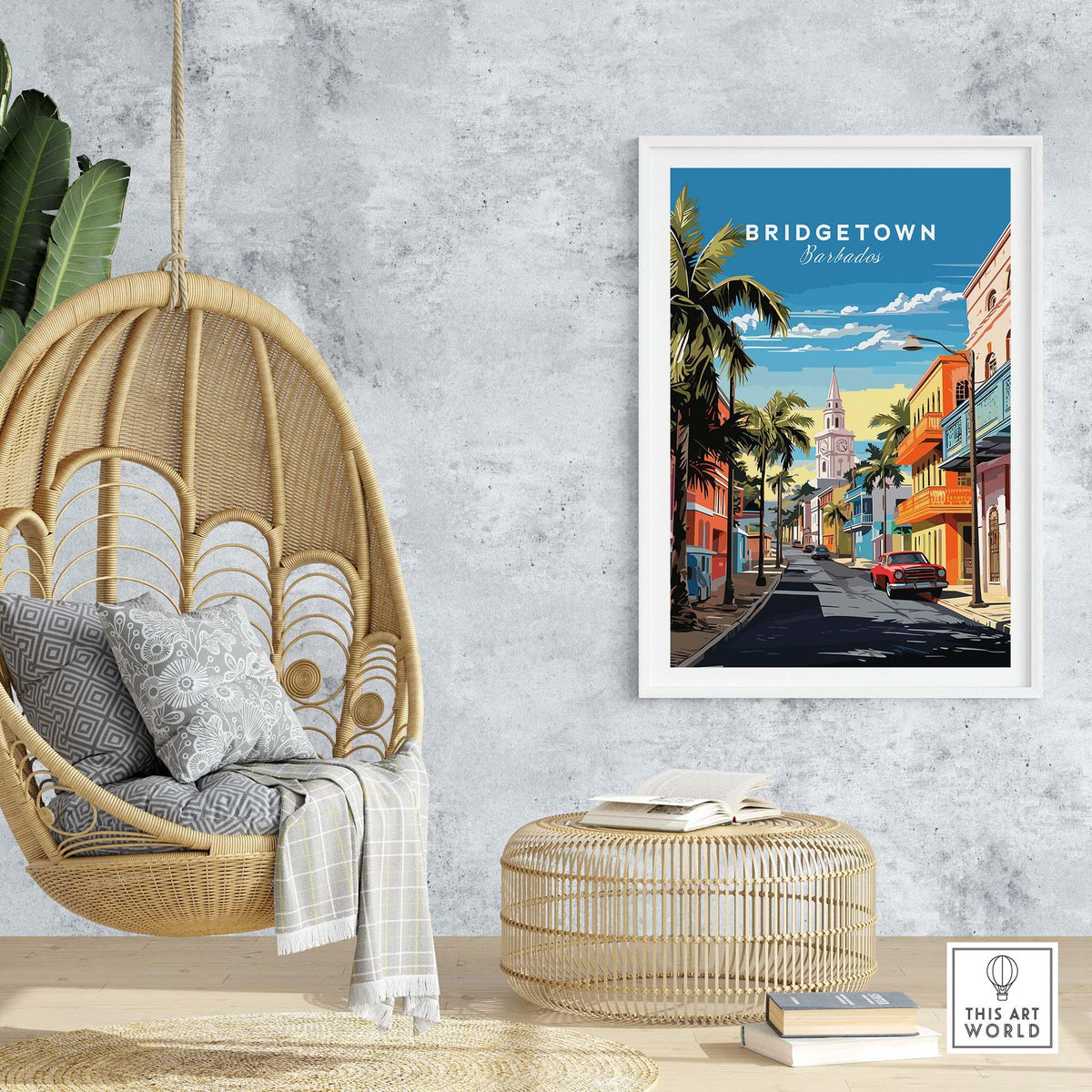 Bridgetown Barbados Travel Poster part of our best collection or travel posters and prints - This Art World