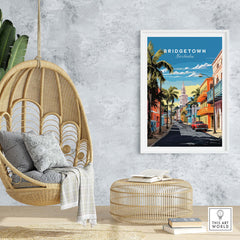 Bridgetown Barbados Travel Poster part of our best collection or travel posters and prints - This Art World