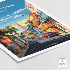 Bridgetown Barbados Travel Poster part of our best collection or travel posters and prints - This Art World