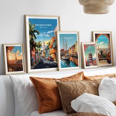 Bridgetown Barbados Travel Poster part of our best collection or travel posters and prints - This Art World