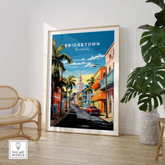 Bridgetown Barbados Travel Poster part of our best collection or travel posters and prints - This Art World