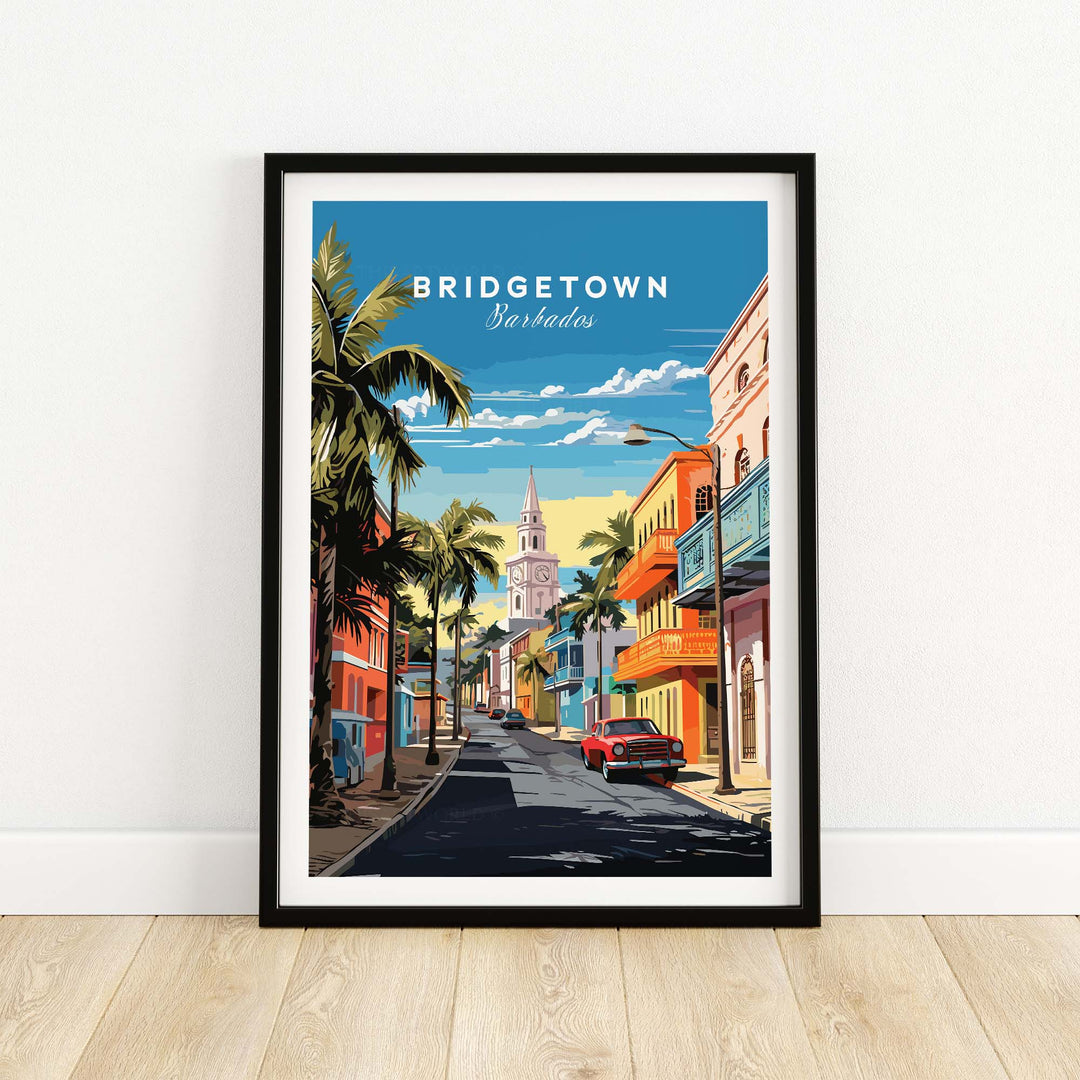 Bridgetown Barbados Travel Poster part of our best collection or travel posters and prints - This Art World