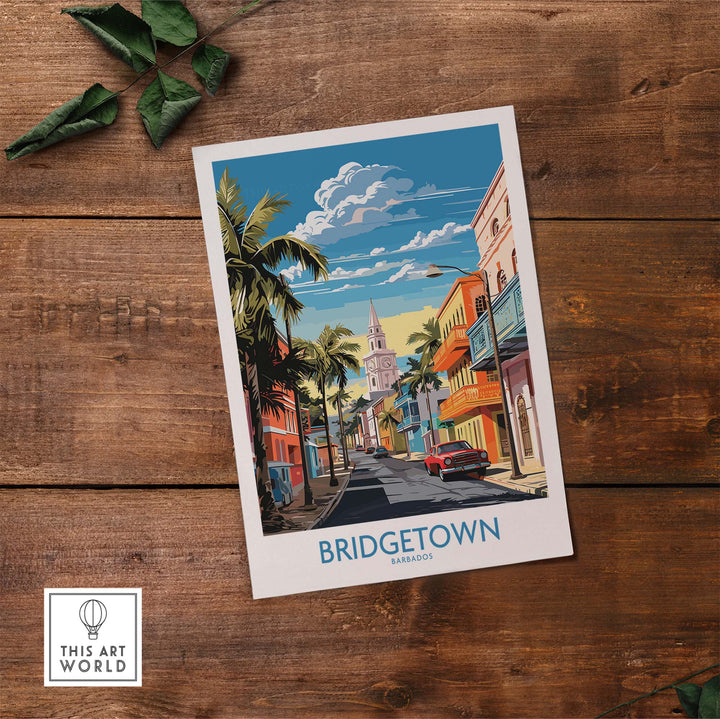 Bridgetown Barbados Travel Print part of our best collection or travel posters and prints - This Art World