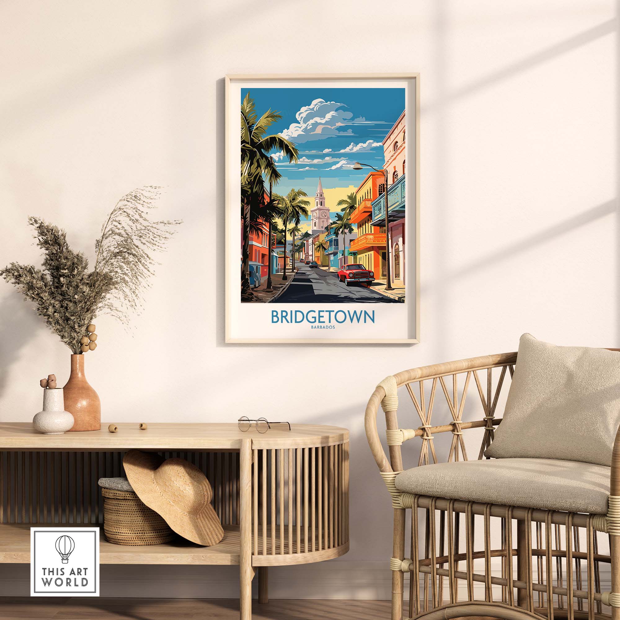 Bridgetown Barbados Travel Print part of our best collection or travel posters and prints - This Art World