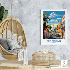 Bridgetown Barbados Travel Print part of our best collection or travel posters and prints - This Art World