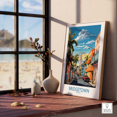 Bridgetown Barbados Travel Print part of our best collection or travel posters and prints - This Art World