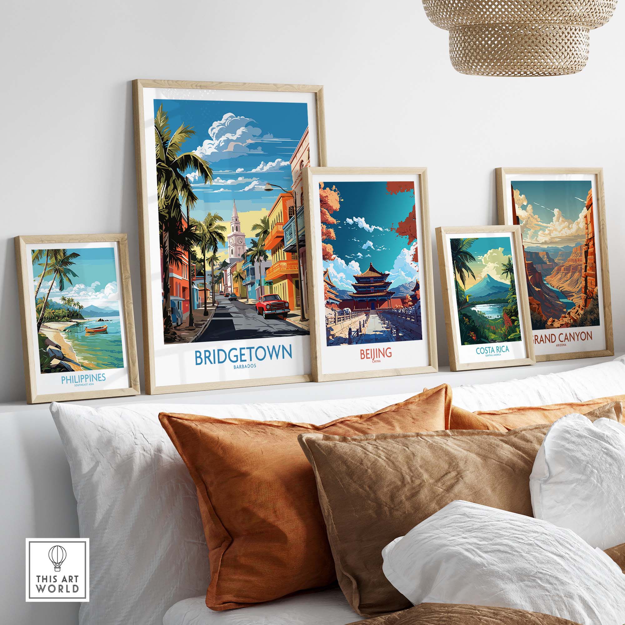 Bridgetown Barbados Travel Print part of our best collection or travel posters and prints - This Art World