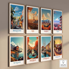 Bridgetown Barbados Travel Print part of our best collection or travel posters and prints - This Art World