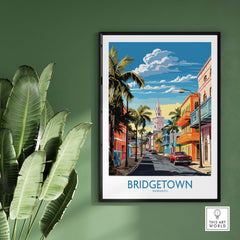 Bridgetown Barbados Travel Print part of our best collection or travel posters and prints - This Art World