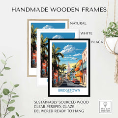 Bridgetown Barbados Travel Print part of our best collection or travel posters and prints - This Art World