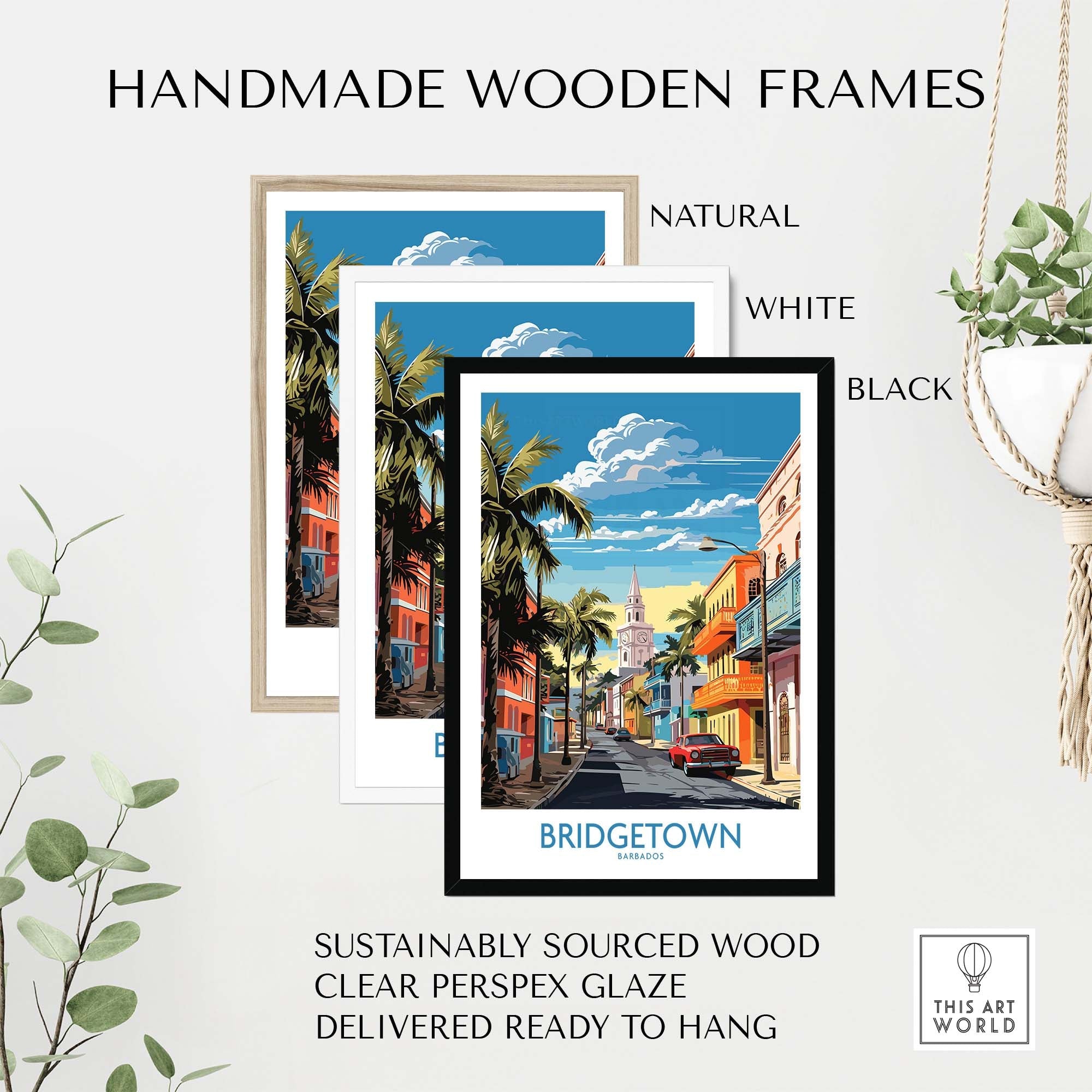 Bridgetown Barbados Travel Print part of our best collection or travel posters and prints - This Art World