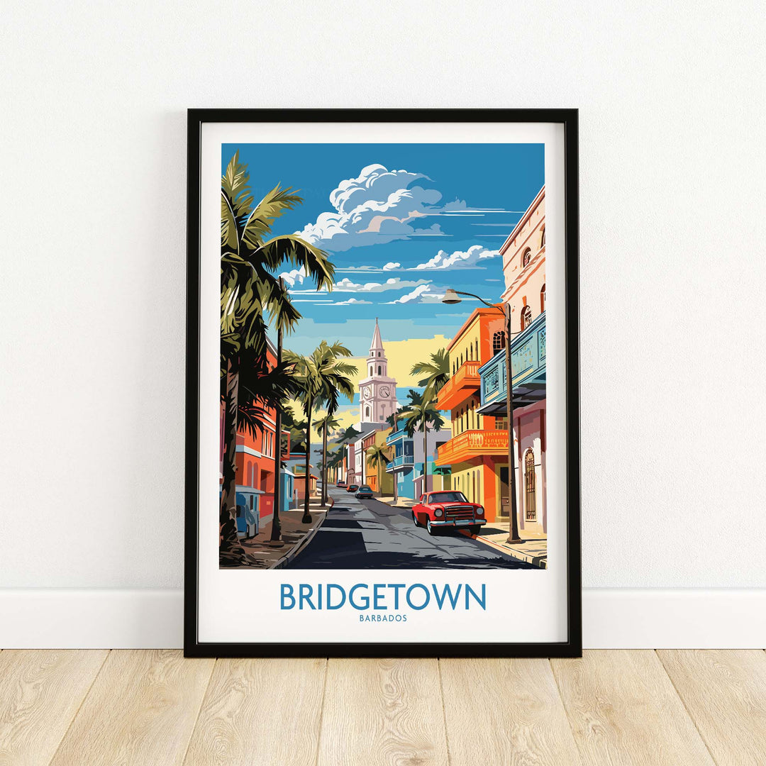 Bridgetown Barbados Travel Print part of our best collection or travel posters and prints - This Art World