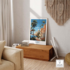 Cadiz Travel Print part of our best collection or travel posters and prints - This Art World