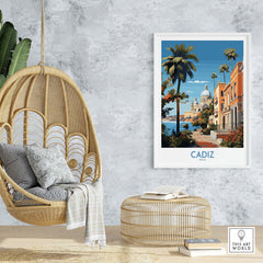 Cadiz Travel Print part of our best collection or travel posters and prints - This Art World