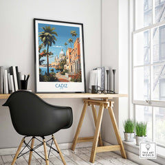 Cadiz Travel Print part of our best collection or travel posters and prints - This Art World