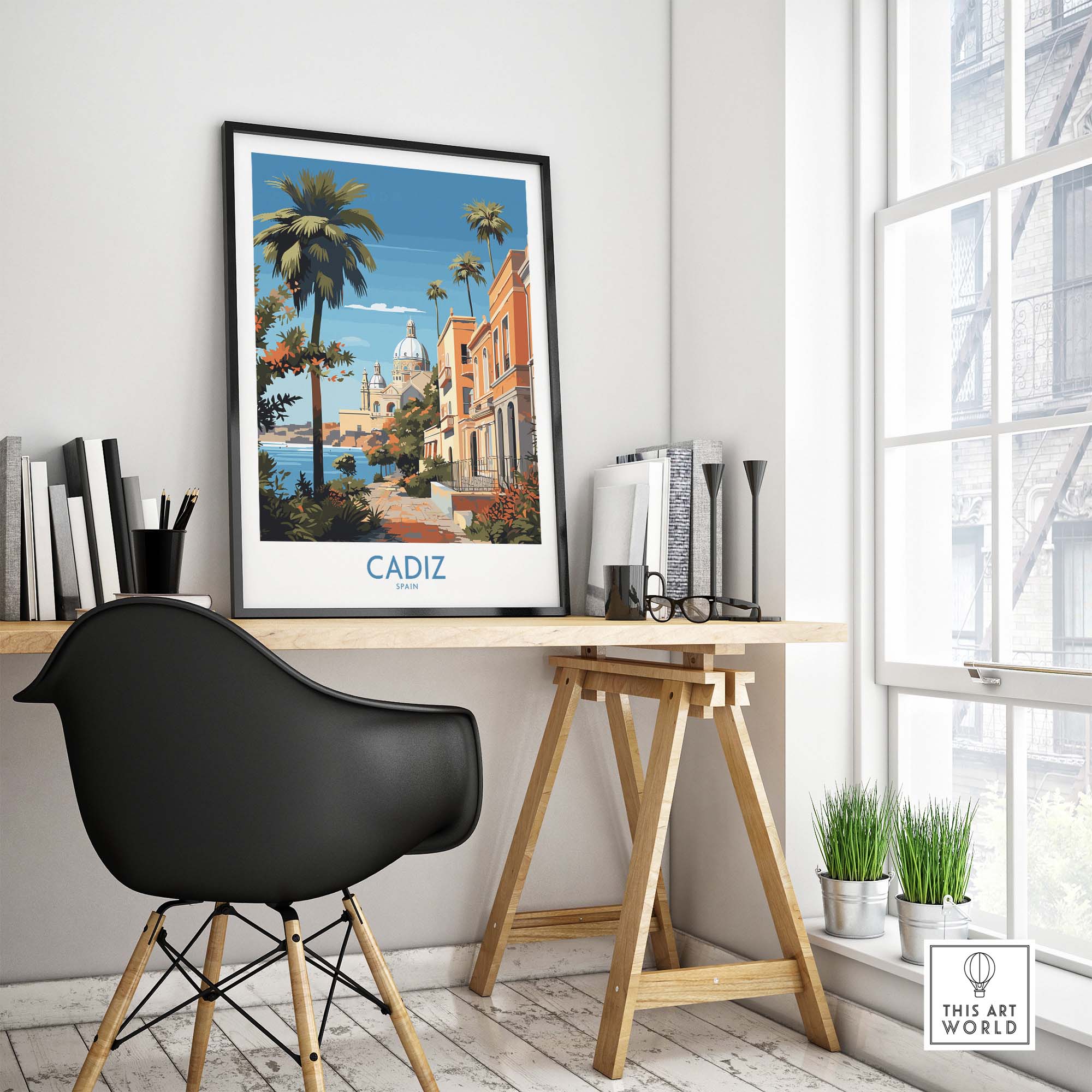 Cadiz Travel Print part of our best collection or travel posters and prints - This Art World