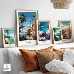 Cadiz Travel Print part of our best collection or travel posters and prints - This Art World