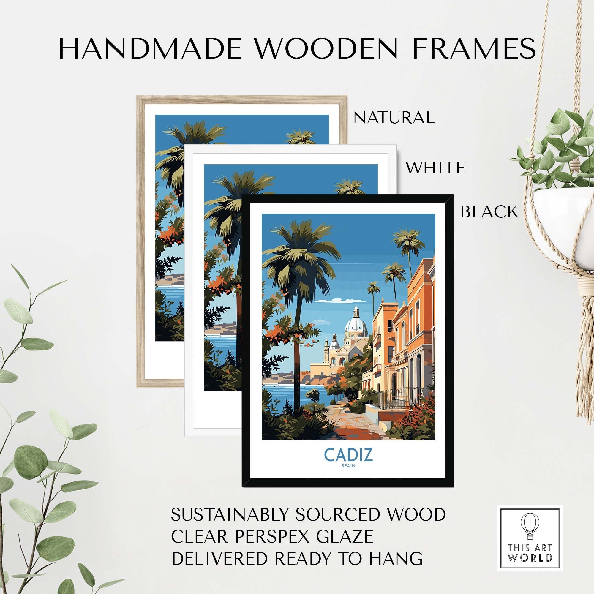 Cadiz Travel Print part of our best collection or travel posters and prints - This Art World
