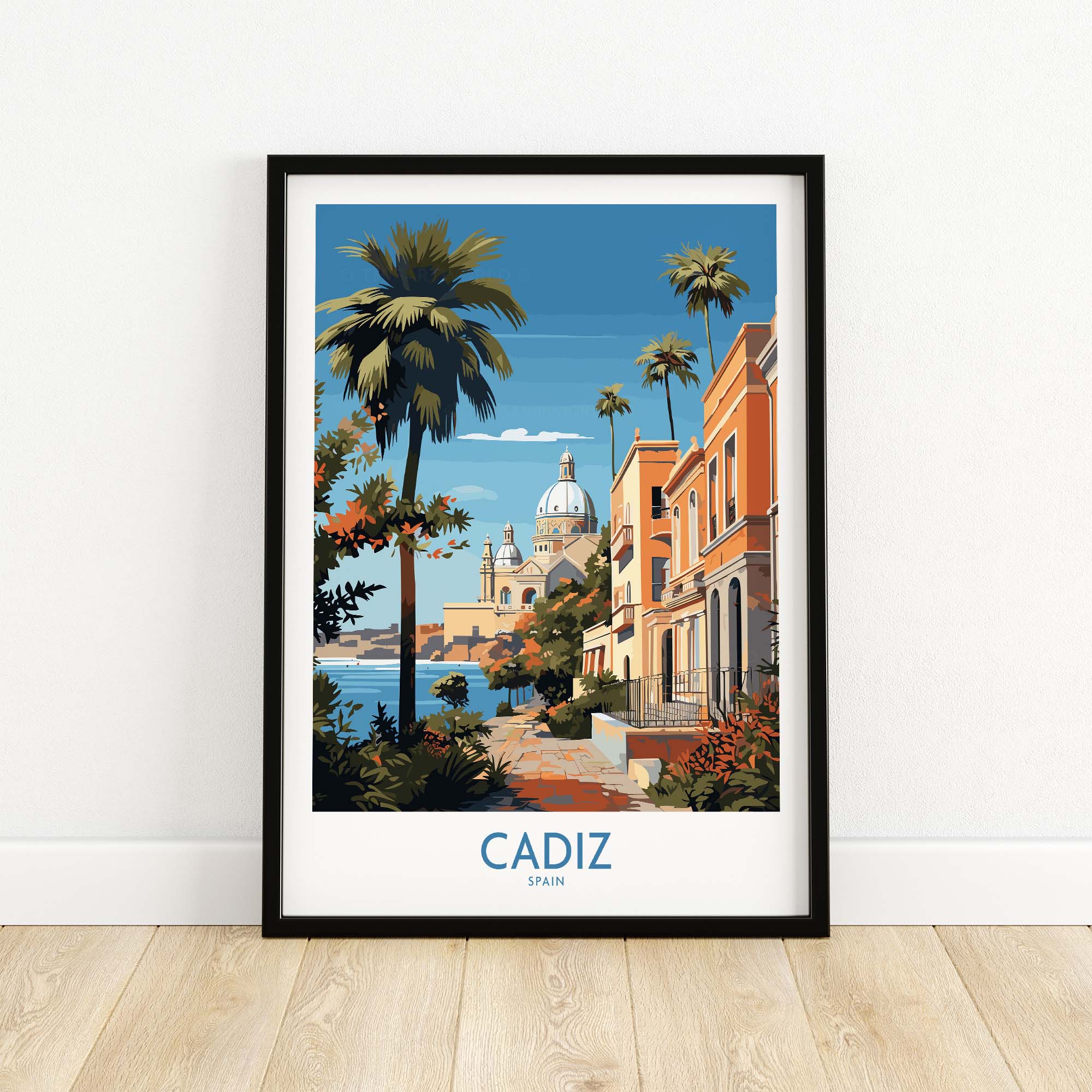 Cadiz Travel Print part of our best collection or travel posters and prints - This Art World