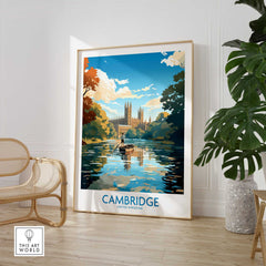 Cambridge Travel Poster - United Kingdom-This Art World