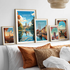 Cambridge Wall Art Print - United Kingdom Travel Poster-This Art World