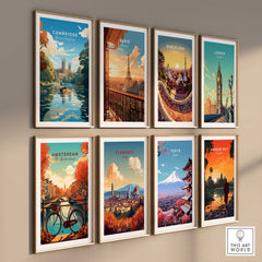 Cambridge Wall Art Print - United Kingdom Travel Poster-This Art World