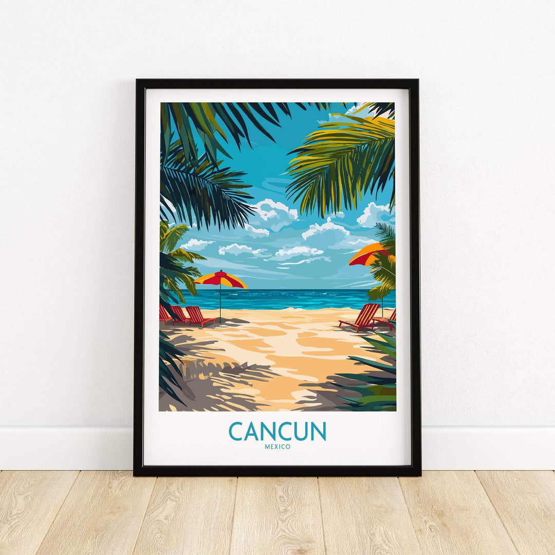 Cancun Travel Poster