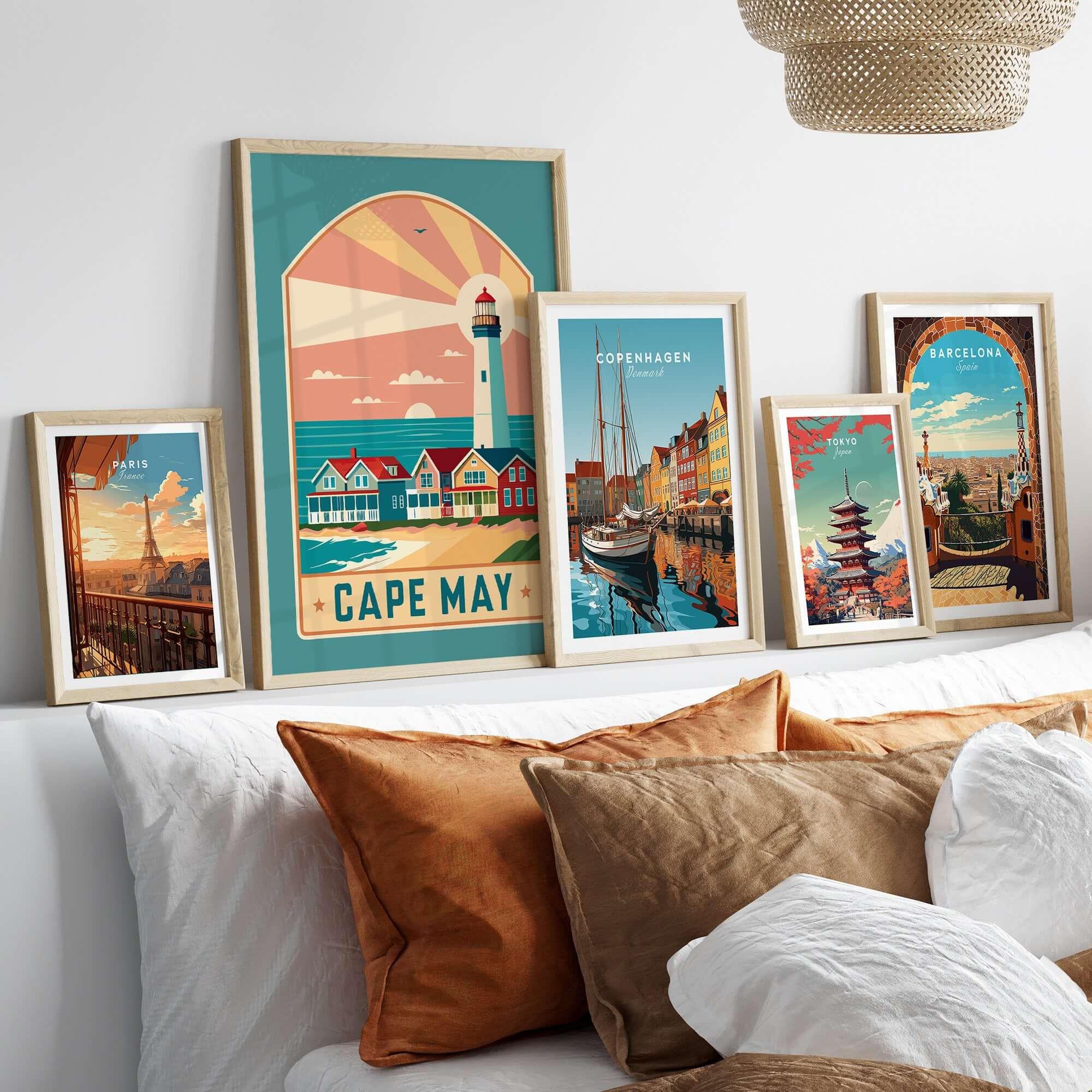 Cape May New Jersey Retro Travel Poster – This Art World