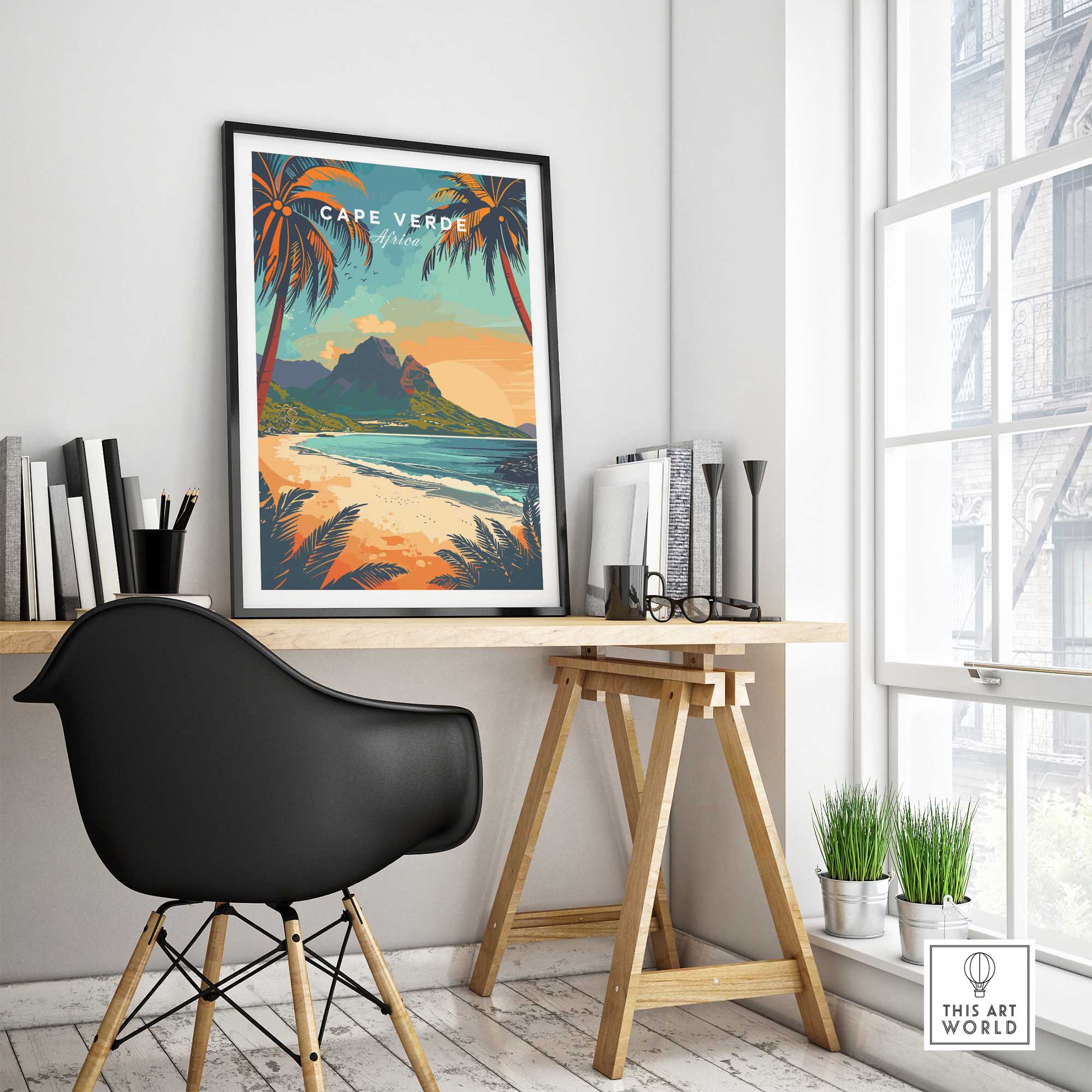 Cape Verde Travel Poster-This Art World