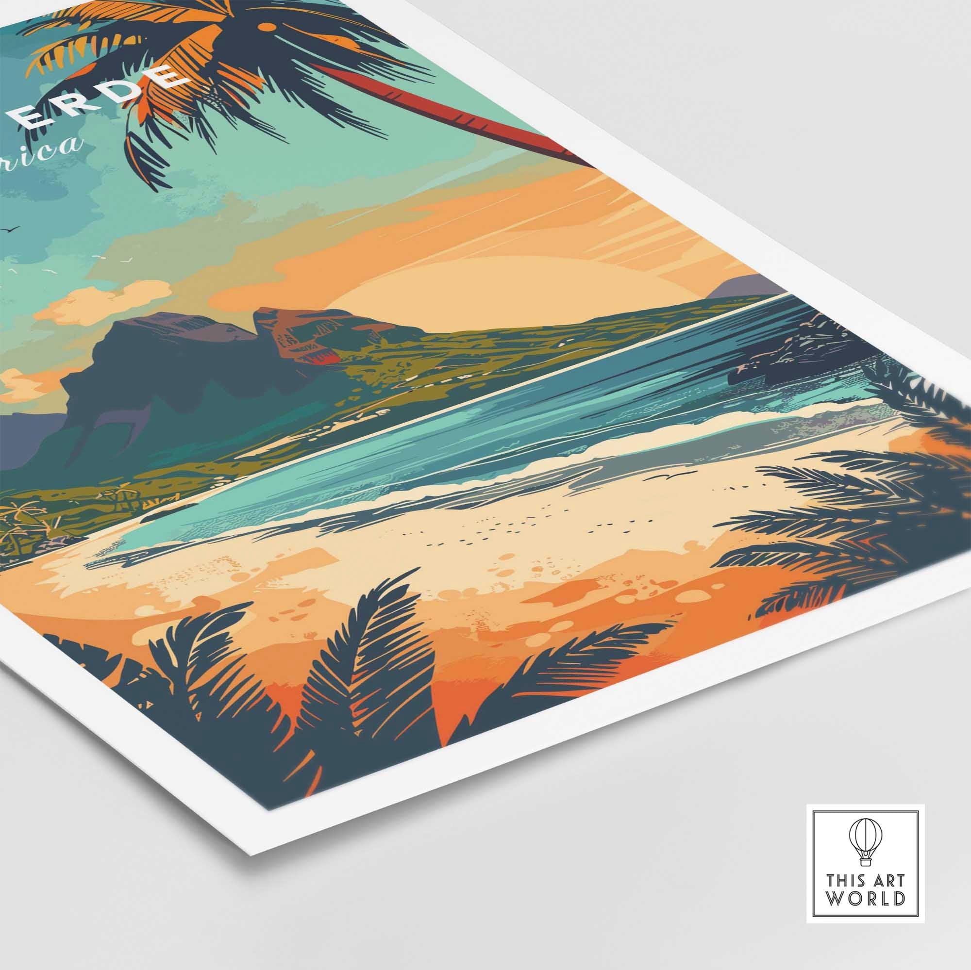 Cape Verde Travel Poster-This Art World