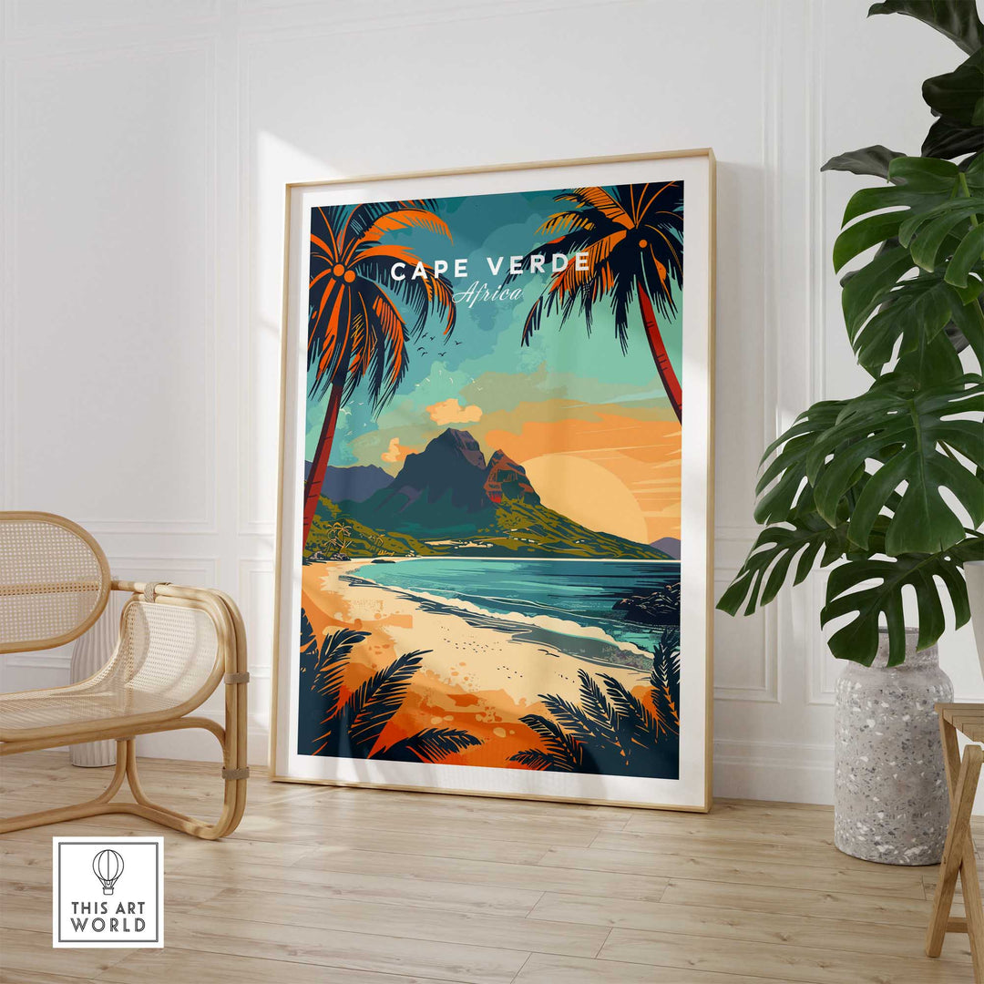 Cape Verde Travel Poster-This Art World