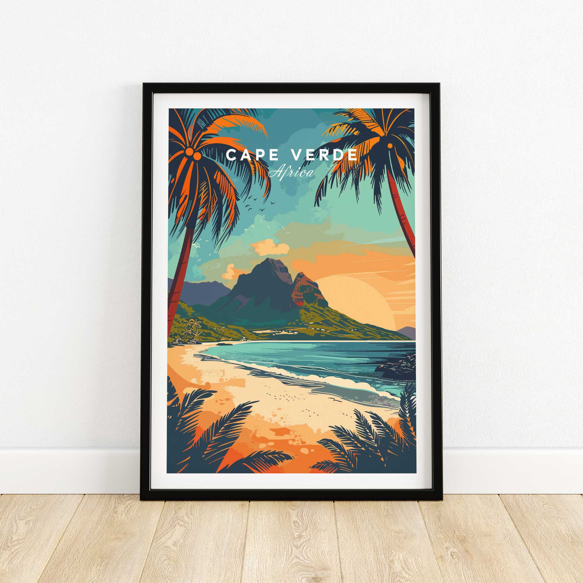 Cape Verde Travel Poster-This Art World