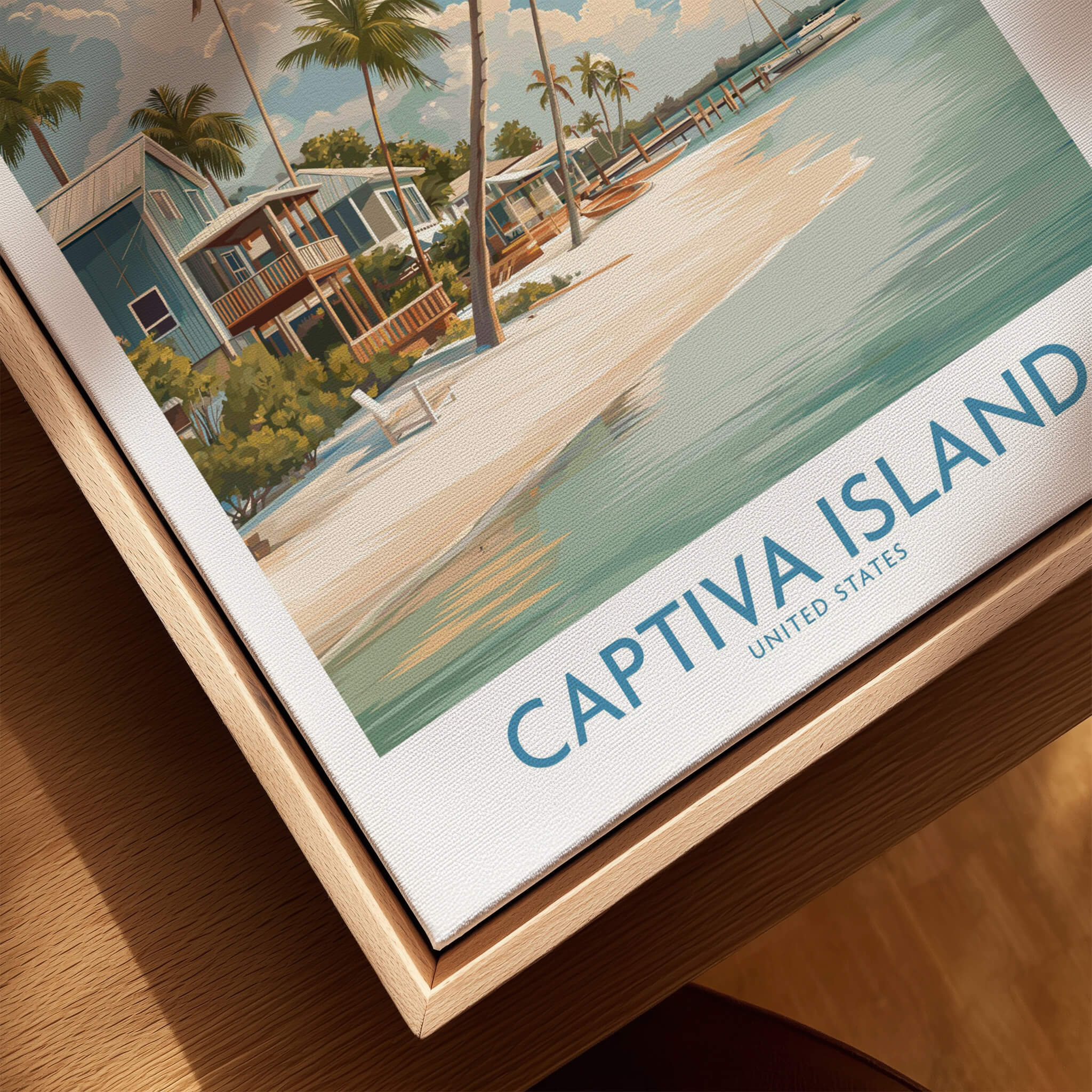 Captiva Island Florida Wall Art – Tropical Beachfront Print featuring serene coastal scenery.