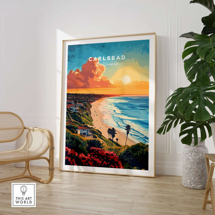 Carlsbad Travel Print