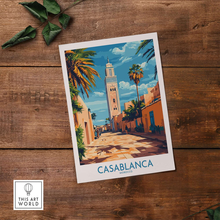 Casablanca Travel Poster