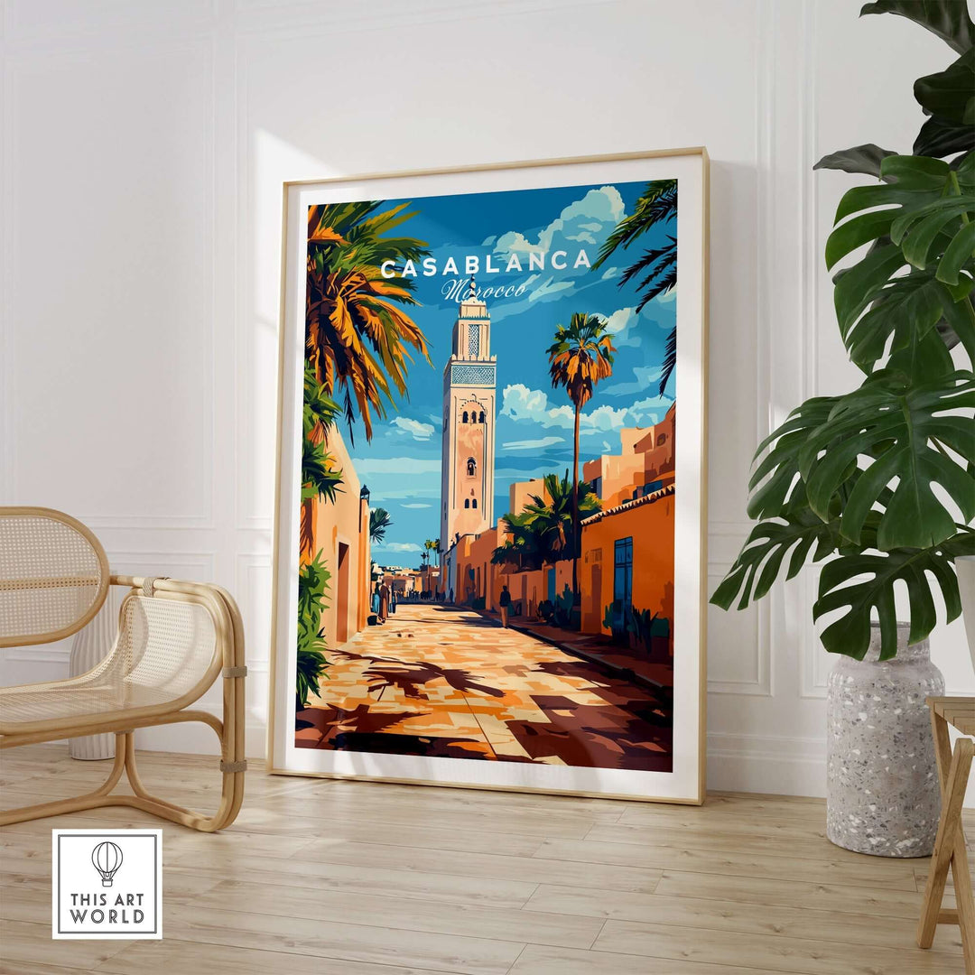 Casablanca Travel Print